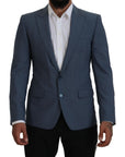 Dolce & Gabbana Elegant Blue Single Breasted Sport Blazer