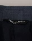 Dolce & Gabbana Elegant Blue Single Breasted Sport Blazer