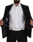 Dolce & Gabbana Elegant Black Silk-Lined Evening Blazer