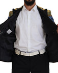 Dolce & Gabbana Elegant Floral Evening Party Blazer