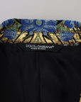 Dolce & Gabbana Elegant Floral Evening Party Blazer