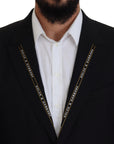 Dolce & Gabbana Sicilian Style Black Single Breasted Blazer