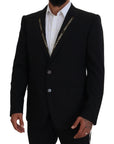 Dolce & Gabbana Sicilian Style Black Single Breasted Blazer