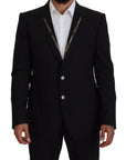 Dolce & Gabbana Sicilian Style Black Single Breasted Blazer