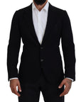Dolce & Gabbana Elegant Single Breasted Black Wool Blazer