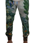 Dolce & Gabbana Multicolor Silk Statement Pants