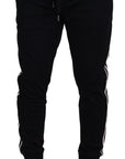 Dolce & Gabbana Chic Black Cotton Designer Trousers
