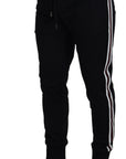 Dolce & Gabbana Chic Black Cotton Designer Trousers