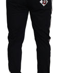 Dolce & Gabbana Chic Black Cotton Designer Trousers