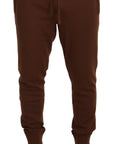 Dolce & Gabbana Elegant Brown Cashmere Jogger Pants