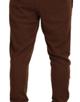 Dolce & Gabbana Elegant Brown Cashmere Jogger Pants