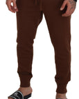 Dolce & Gabbana Elegant Brown Cashmere Jogger Pants