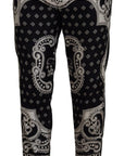 Dolce & Gabbana Elegant Bandana Print Silk-Cotton Pants