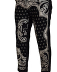 Dolce & Gabbana Elegant Bandana Print Silk-Cotton Pants