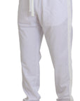 Dolce & Gabbana Elegant White Jogger Pants for Sophisticated Comfort