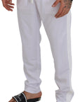 Dolce & Gabbana Elegant White Jogger Pants for Sophisticated Comfort