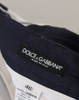 Dolce & Gabbana Elegant Striped Cotton Pants for Men