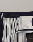 Dolce & Gabbana Elegant Striped Cotton Pants for Men