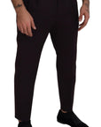 Dolce & Gabbana Elegant Brown Cotton Blend Trousers