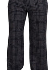 Dolce & Gabbana Elegant Gray Checkered Alpaca Blend Pants
