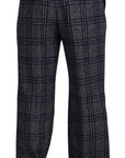 Dolce & Gabbana Elegant Gray Checkered Alpaca Blend Pants