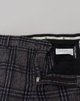 Dolce & Gabbana Elegant Gray Checkered Alpaca Blend Pants