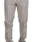 Dolce & Gabbana Elegant Off White Silk Blend Trousers