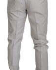 Dolce & Gabbana Elegant Off White Silk Blend Trousers
