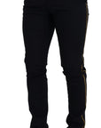 Dolce & Gabbana Elegant Black Wool-Blend Trousers
