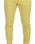 Dolce & Gabbana Sun-Kissed Yellow Cotton Trousers