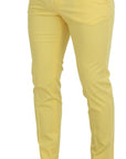 Dolce & Gabbana Sun-Kissed Yellow Cotton Trousers