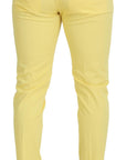Dolce & Gabbana Sun-Kissed Yellow Cotton Trousers