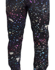 Dolce & Gabbana Elegant Multicolor Printed Denim Pants