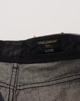 Dolce & Gabbana Elegant Multicolor Printed Denim Pants
