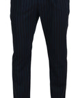 Dolce & Gabbana Elegant Stripe Virgin Wool Trousers