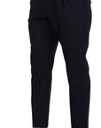 Dolce & Gabbana Elegant Stripe Virgin Wool Trousers