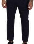 Dolce & Gabbana Elegant Stripe Virgin Wool Trousers