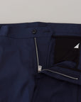 Dolce & Gabbana Elegant Blue Cotton Silk Pants