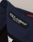 Dolce & Gabbana Elegant Blue Cotton Silk Pants
