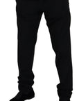 Dolce & Gabbana Elegant Black Virgin Wool Blend Trousers