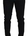 Dolce & Gabbana Elegant Black Wool-Blend Trousers