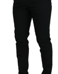Dolce & Gabbana Elegant Black Wool-Blend Trousers