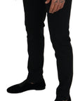 Dolce & Gabbana Elegant Black Wool-Blend Trousers