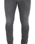 Dolce & Gabbana Chic Grey Washed Denim Pants