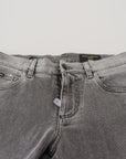 Dolce & Gabbana Chic Grey Washed Denim Pants