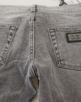 Dolce & Gabbana Chic Grey Washed Denim Pants