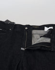 Dolce & Gabbana Elegant Black Washed Denim Pants Luxe Cotton