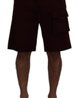 Dolce & Gabbana Elegant Maroon Tailored Shorts