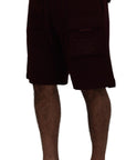 Dolce & Gabbana Elegant Maroon Tailored Shorts
