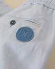 Dolce & Gabbana Elegant Light Blue Linen-Cotton Summer Shorts